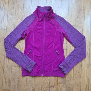 Ivivva by Lululemon Youth Girls 8 Magenta Purple Perfect Your Practice Jacket